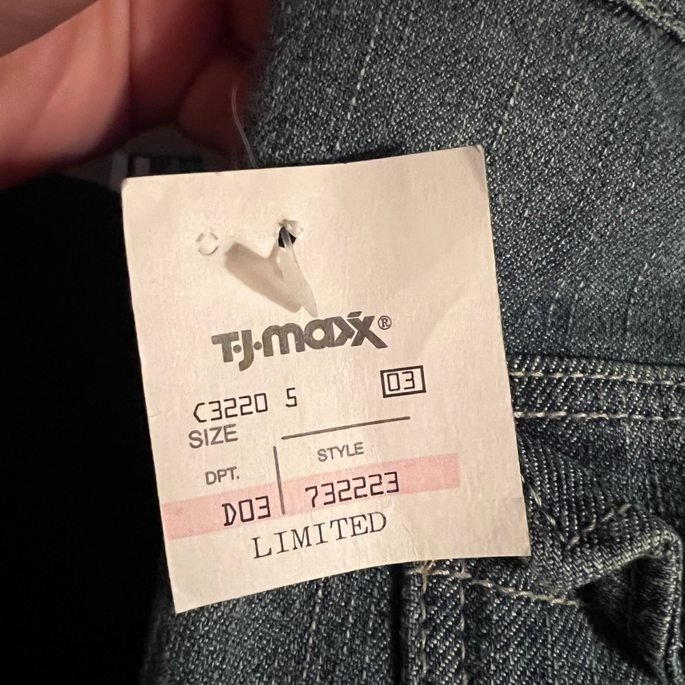 Y2K The Limited Vintage Crop Cuffed Jeans Sz 10 - Picture 6 of 6